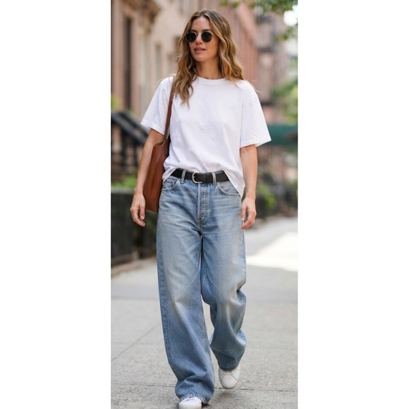 rag & bone Denim - Rag & Bone Miramar Wide Leg Sweatpant Jeans Baggy Comfort Stretch Sz 31 (33x27)
